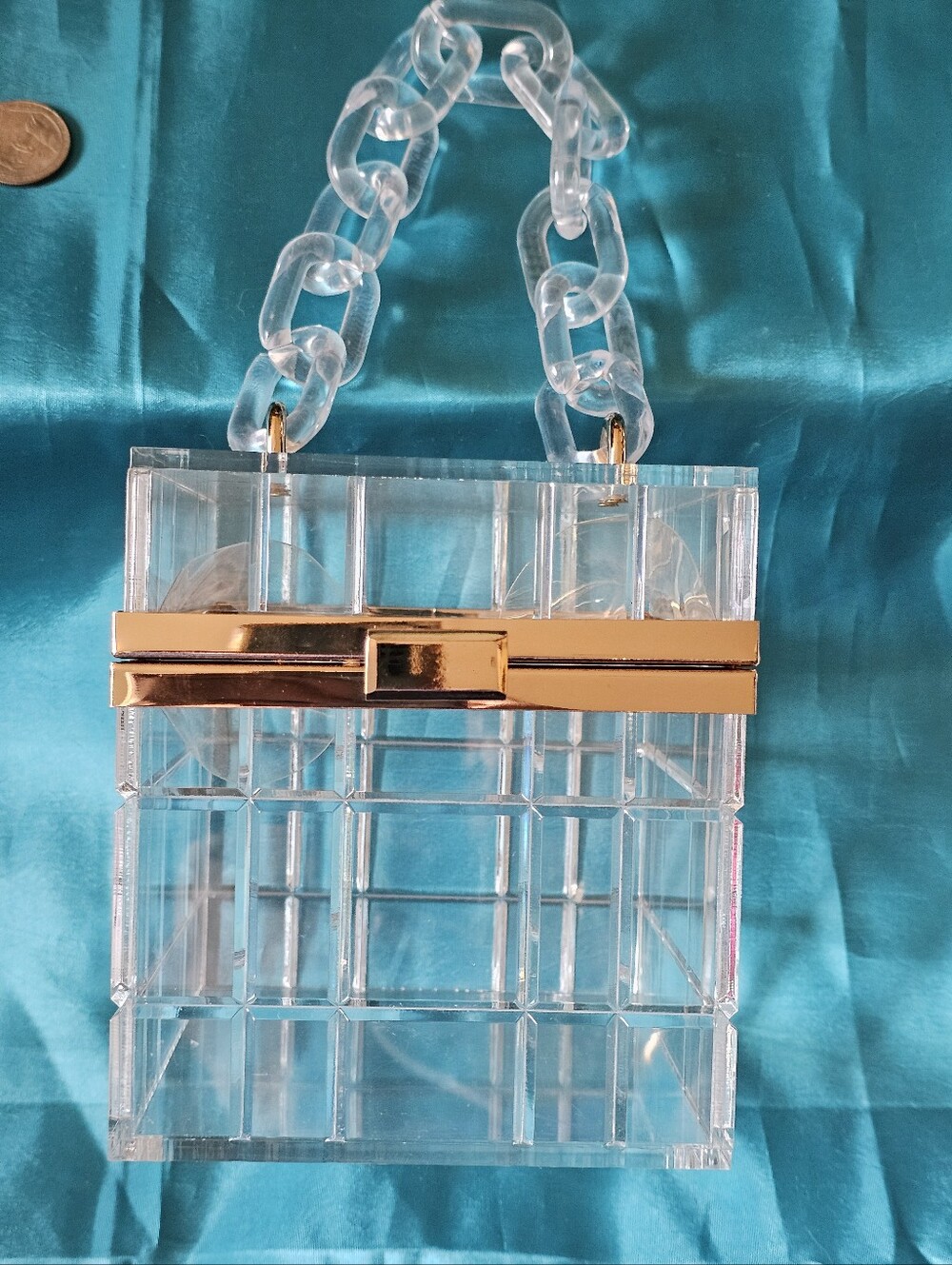 Clear Square Purse  Box